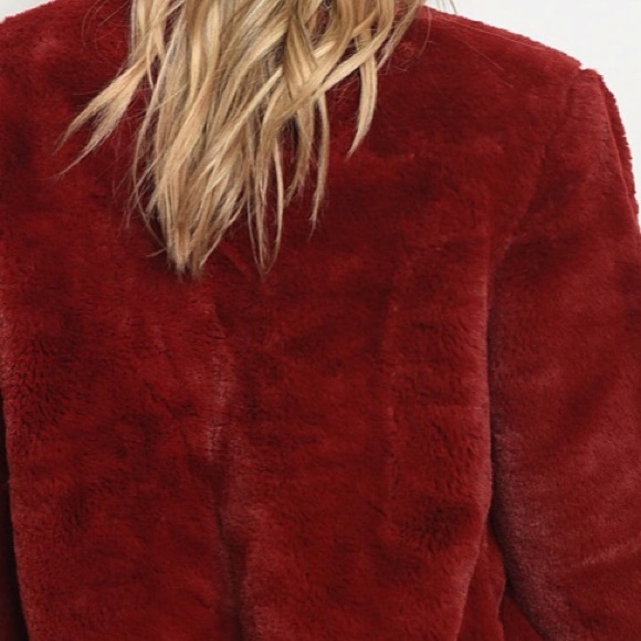 WINE FUR BOMBER JACKET - Picture 4 of 4
